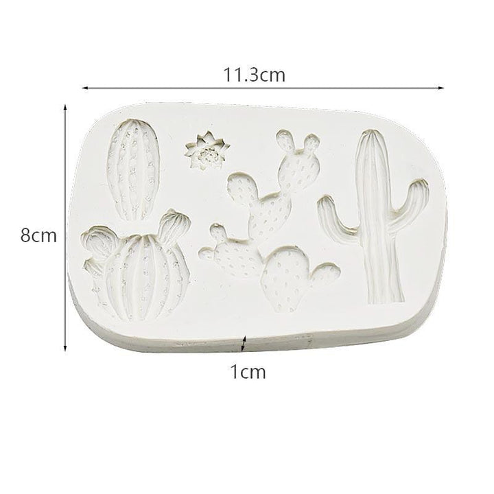 Cactus Plant Silicone Mold For Fondant Cake Decor Cupcakes Sugarcraft Cookies Candies Cards And Clay Resin Bakeware Tools Cactus Silicone Fondant Mold Cacti Sugarcraft Chocolate Candy Mold Cupcake Cake Decorating Tools Polymer Clay Mold
