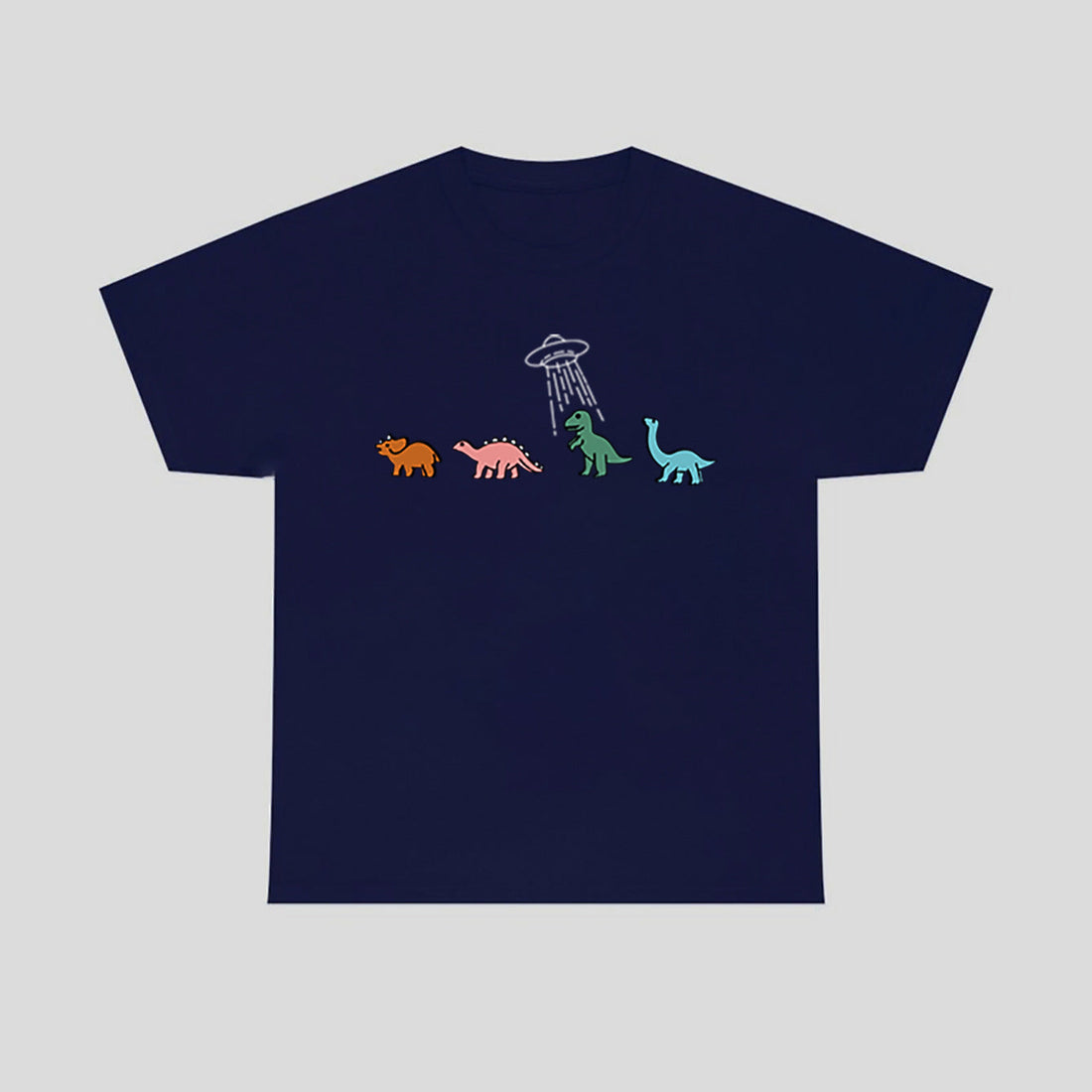 Round-neck Cartoon-print Short Sleeves