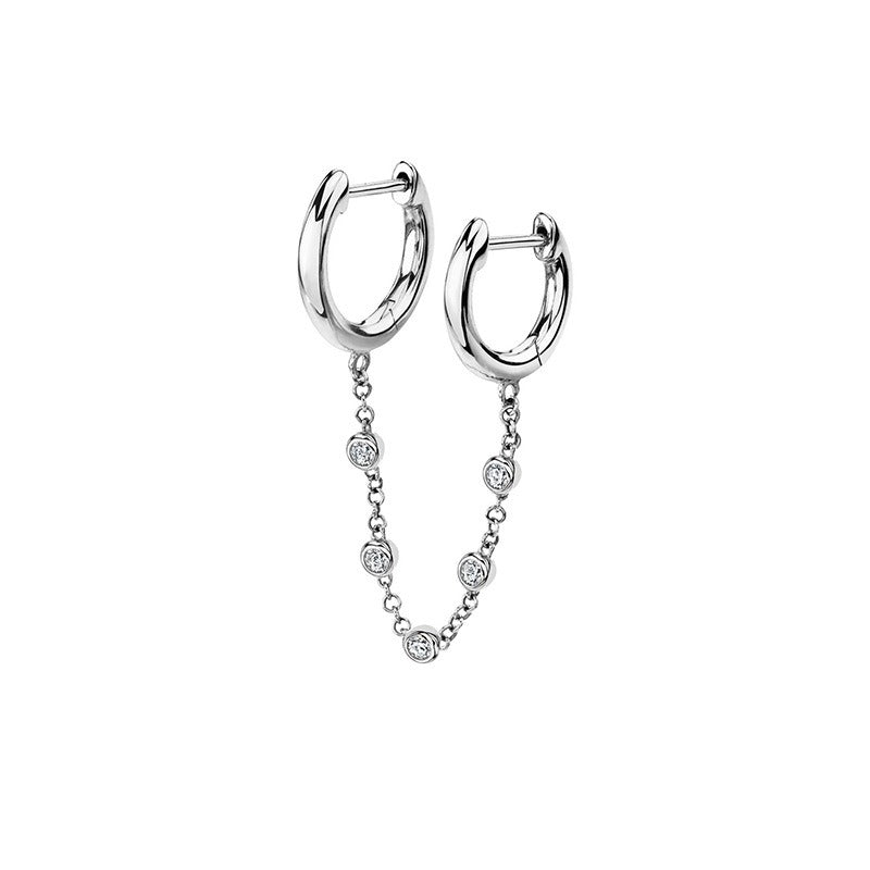 18K Gold Geometric Punk Hip-Hop Statement Earrings