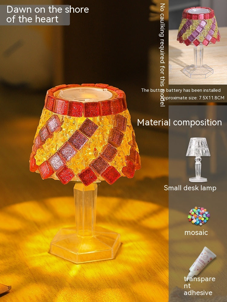 Mosaic Table Lamp Diy Handmade Material Kit