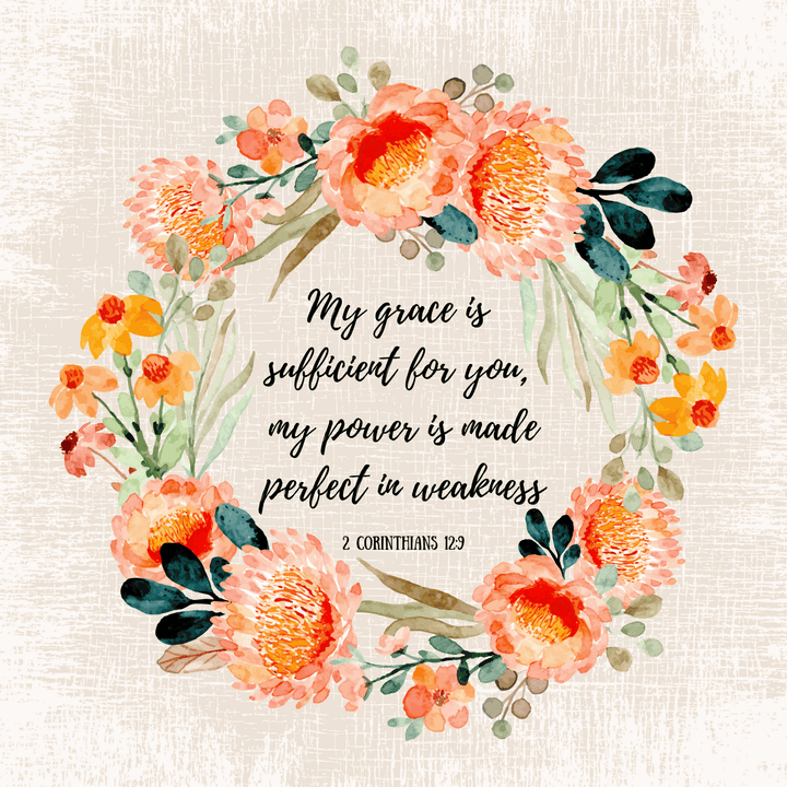 6" Bible Verse Fabric Panel