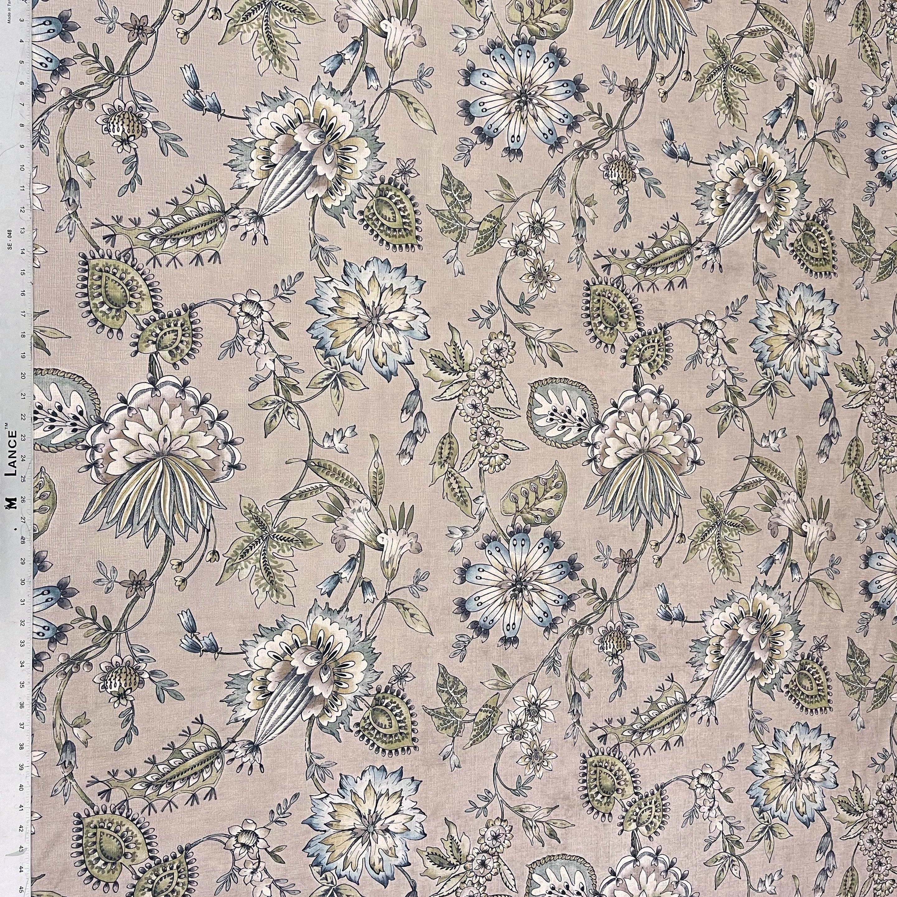 GIA JACOBEAN FLORAL PRINTEDUPHOLST ERY FABRIC BY THE YARD
