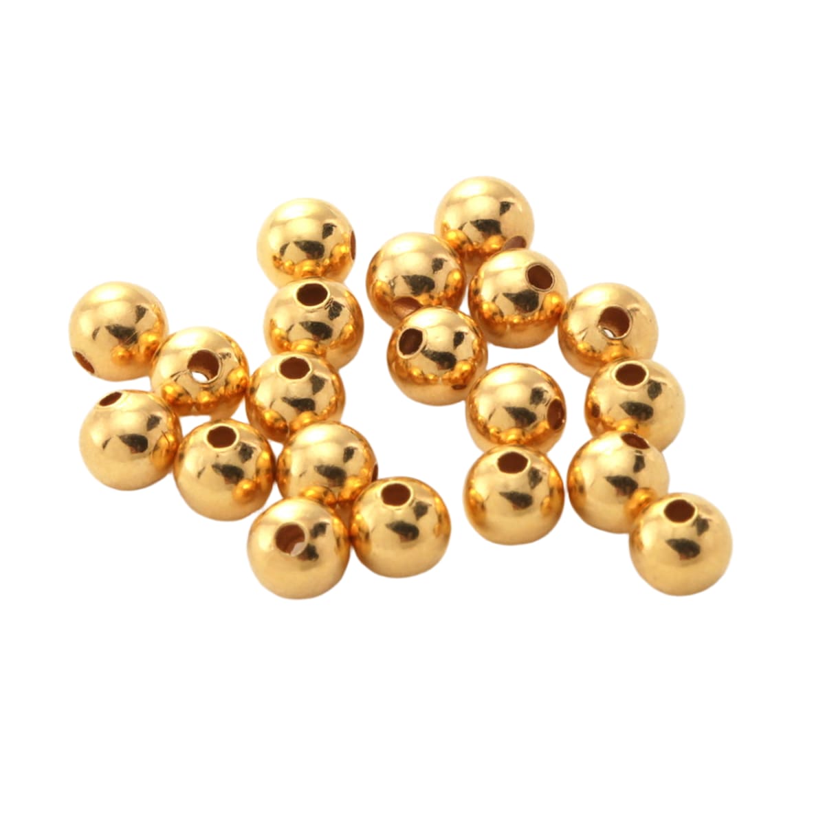 3mm Electro-Plated Round Beads - Base Metal Spacer Beads - Sold Individually