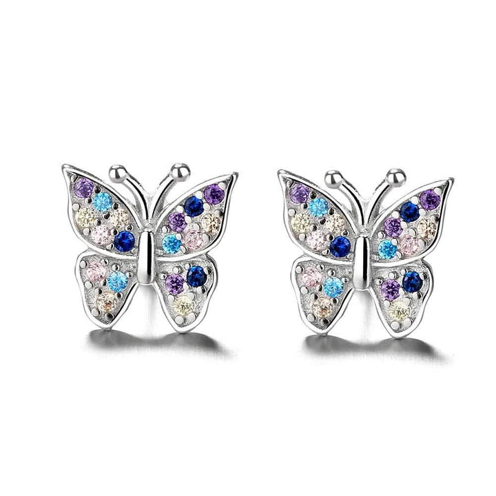 Swarovski Crystal Butterfly Earrings