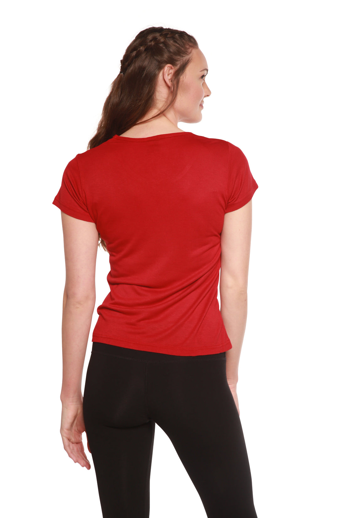 Women's 100% Bamboo Viscose Scoop Neck Short Sleeve T-Shirt